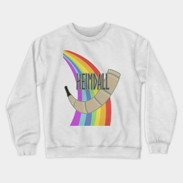 Heimdall Crewneck Sweatshirt by Art by Angele G